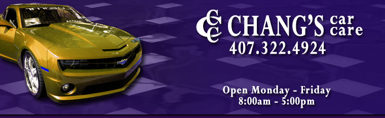 Chang's Car Care Banner
